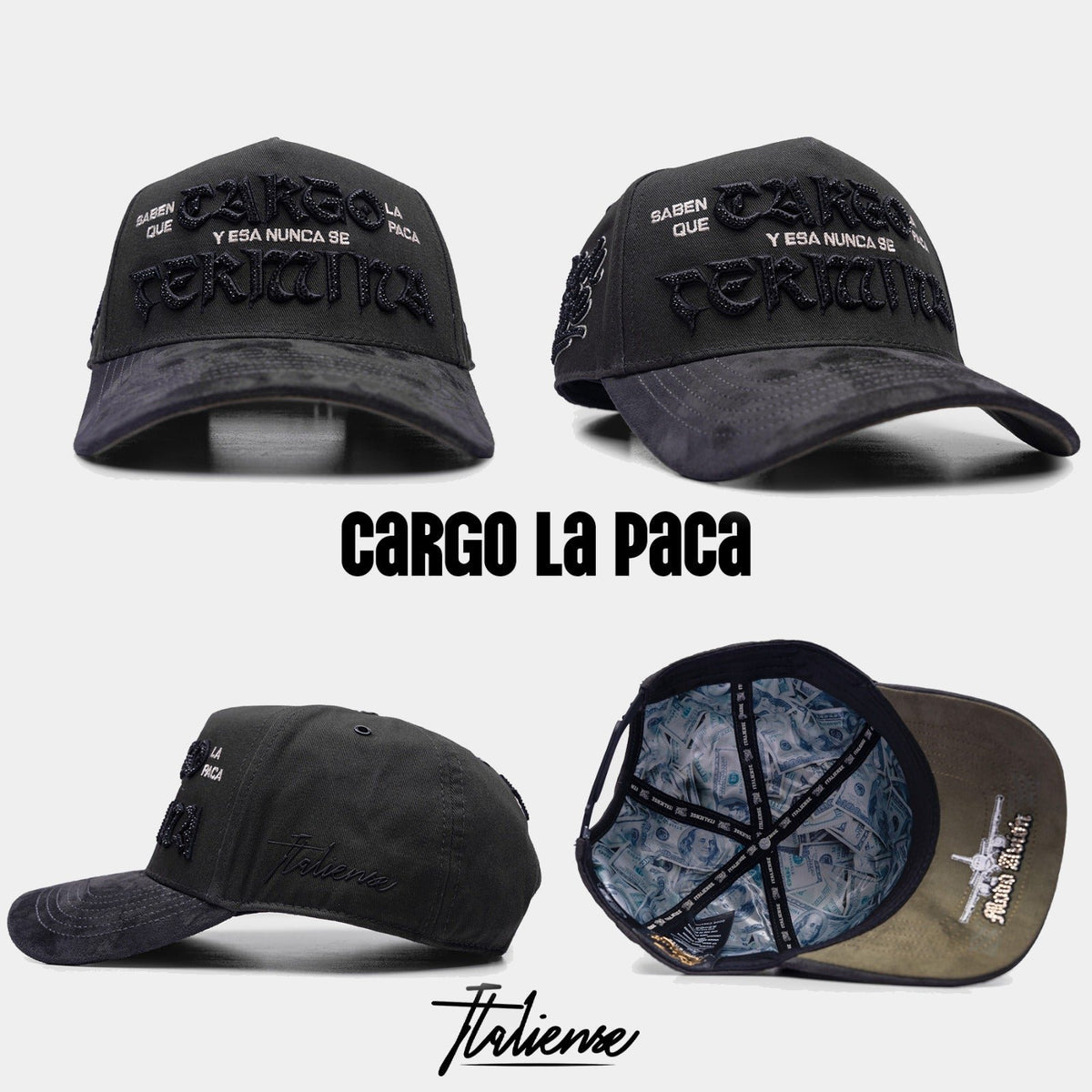 Las Pacas Black Baseball Cap | Italiense