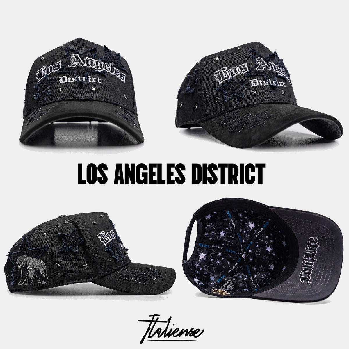 Los Angeles District Black Baseball Cap | Italiense