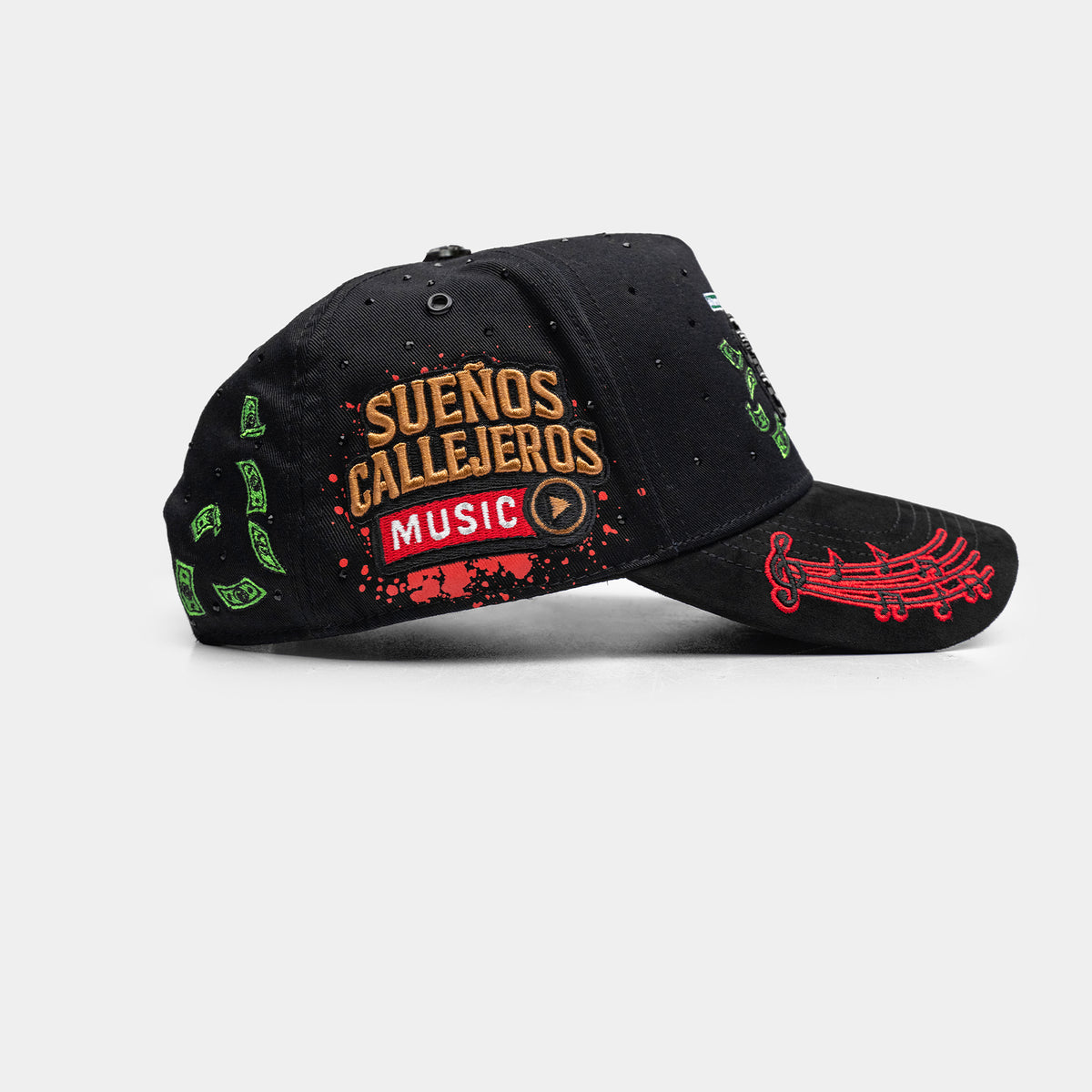 Sueños Callejeros Black Graphic Hat | Italiense