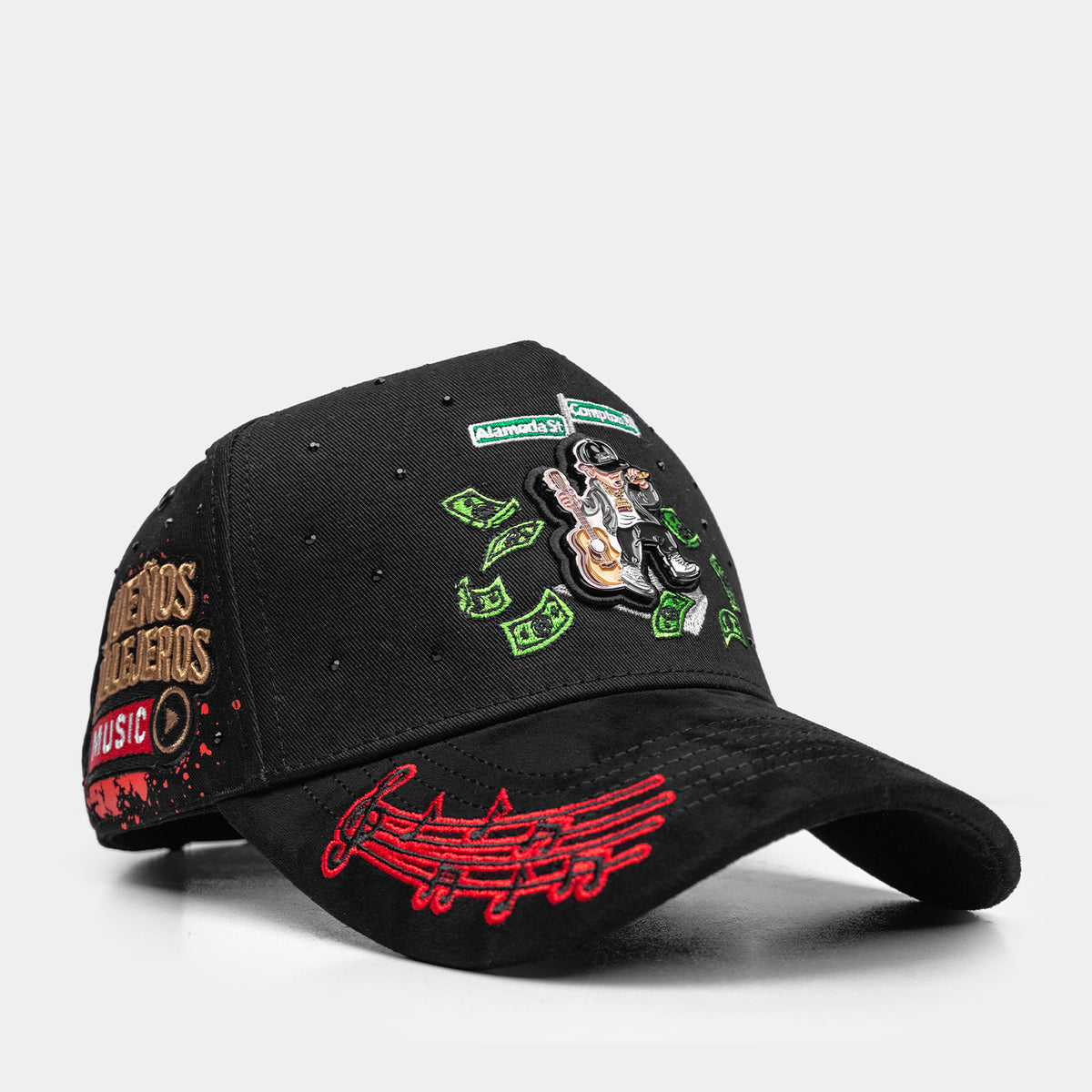 Sueños Callejeros Black Graphic Hat | Italiense
