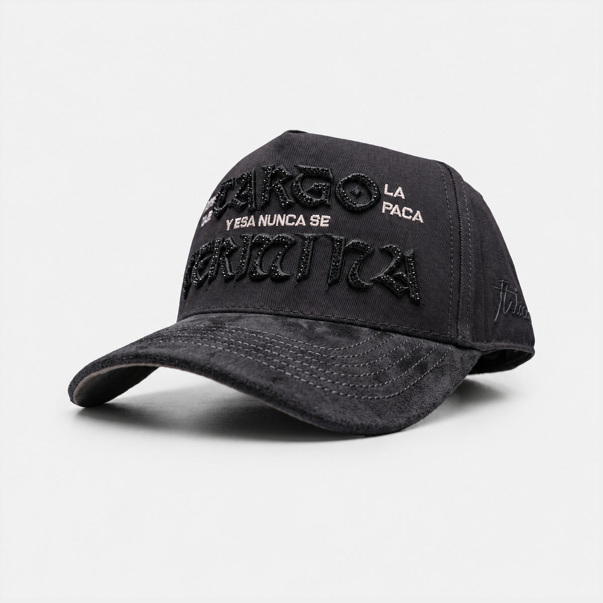 Las Pacas Gray Hat by Italiense, three-quarter front view