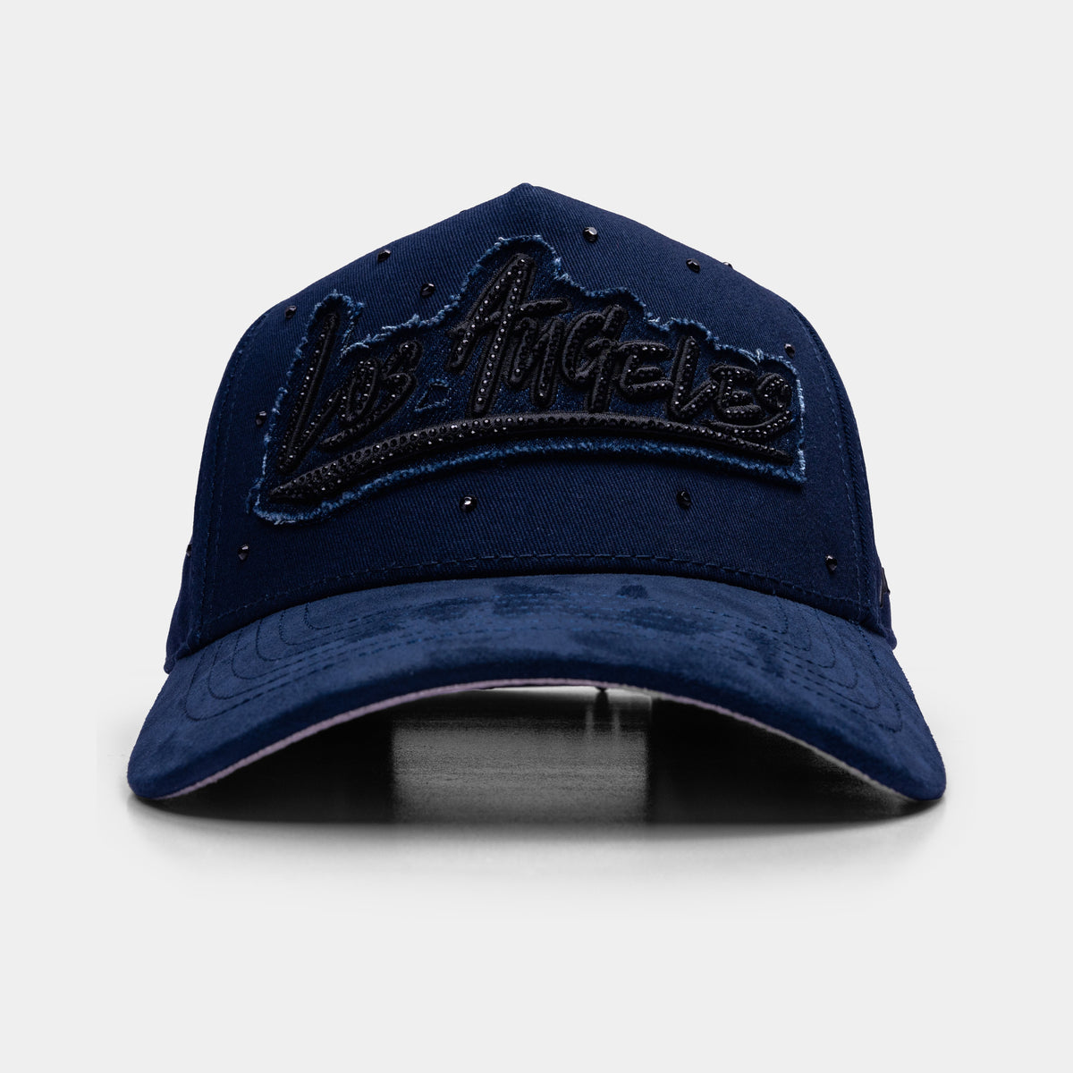 Los Angeles Jeans Navy Hat by Italiense, front view